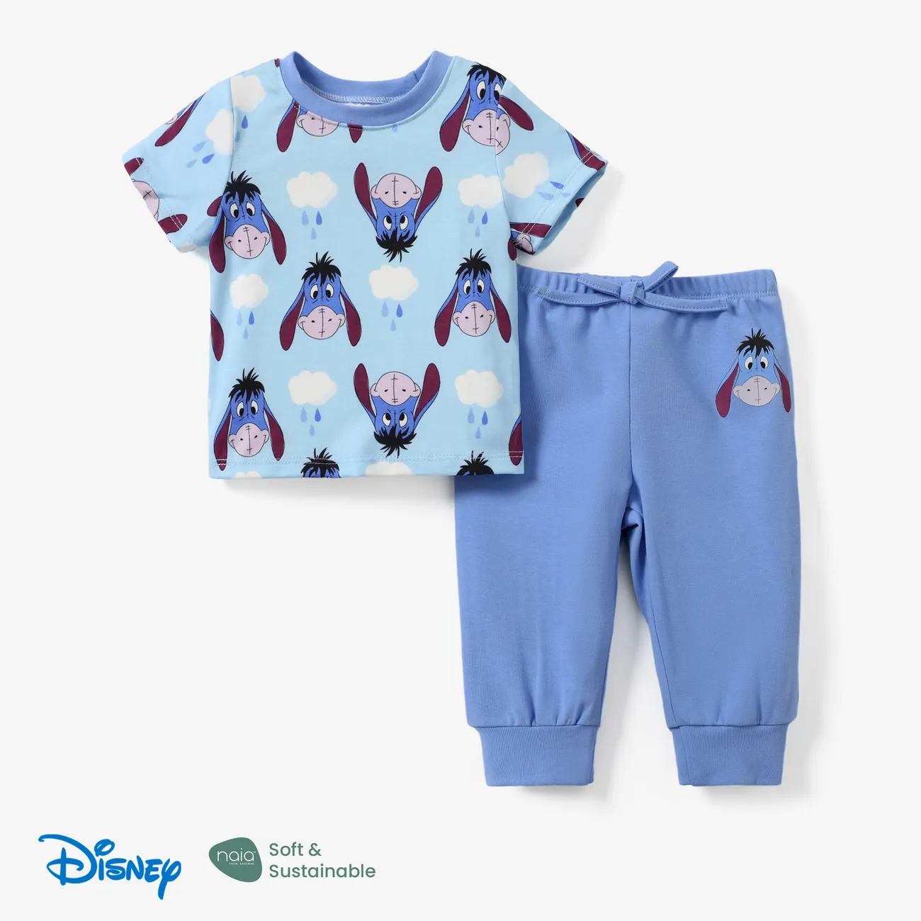 Disney Winnie the Pooh Baby Boys Girls Graphic Tee Jogger Pants 2 Pieces Outfit Set Gifts Sizes 3M-5Y